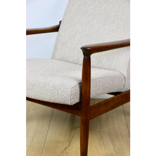 Textile Beige Boucle GFM-64 Armchair from Edmund Homa, 1970s For Sale - Image 7 of 13