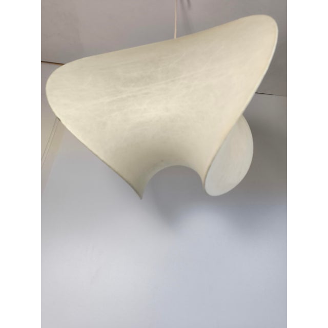 Mid-Century Modern Biomorphic Cocoon Pendant Lamp by Friedel Wauer for Goldkant, 1960s For Sale - Image 3 of 10
