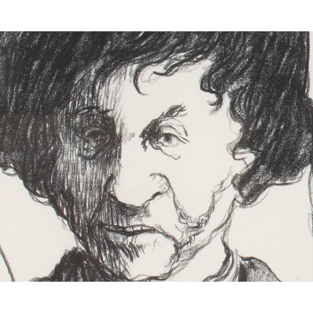 1960s James L. Bruch 1968 “Once Upon A, Mirror Mirror?” Charcoal Drawing For Sale - Image 5 of 7