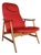 Mid-Century Sculptural Teak Model 500 High-Back Armchair by Braathen & Brattrud for Dokka Mobler, Norway, 1950s For Sale