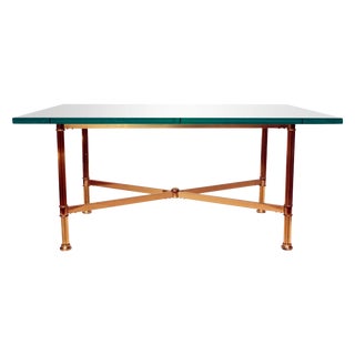 La Barge Style Brass Cocktail Table For Sale