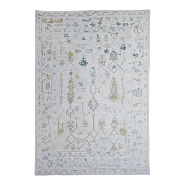 Turkish Oushak Rug 10'11" x 14'9" #20401 For Sale