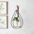 Art Deco Hanging Bottle Vase in Teardrop Frame (Set of 2) For Sale - Image 3 of 5