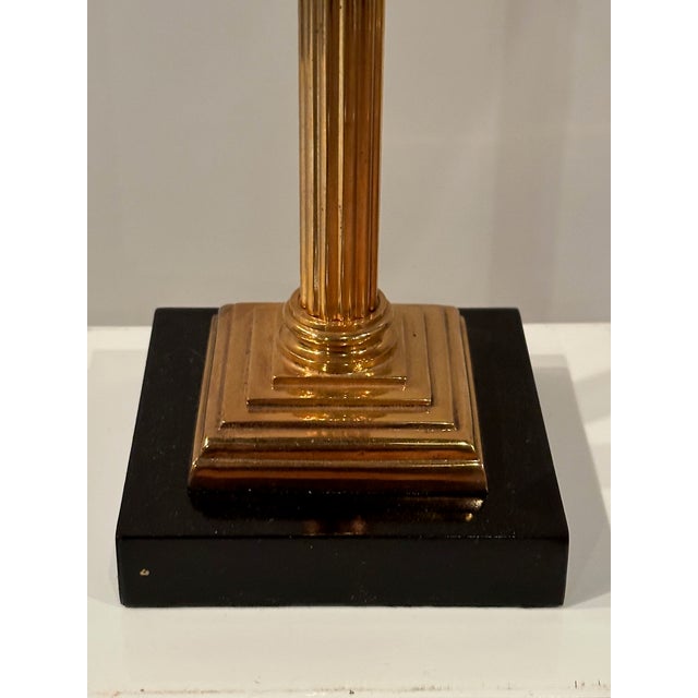 Black Maison Jansen Gilt Bronze & Black Ebonized Table Lamp For Sale - Image 8 of 10