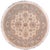 Boho Chic Ziegler Ivory/Gray Wool Runner Rug- 4'0'' X 4'1'' For Sale - Image 9 of 10