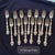 Vintage Oneida Silver Community Modern Baroque, silverplate service for 13 with numerous serving pieces. 77 pieces (listed...