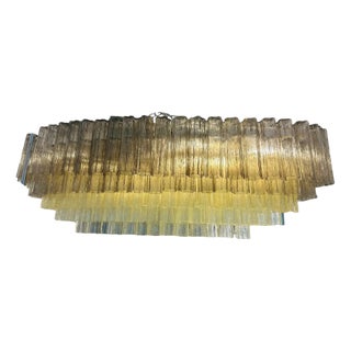 Large Murano Glass Chandelier in Gold by Simoeng for Simoeng For Sale