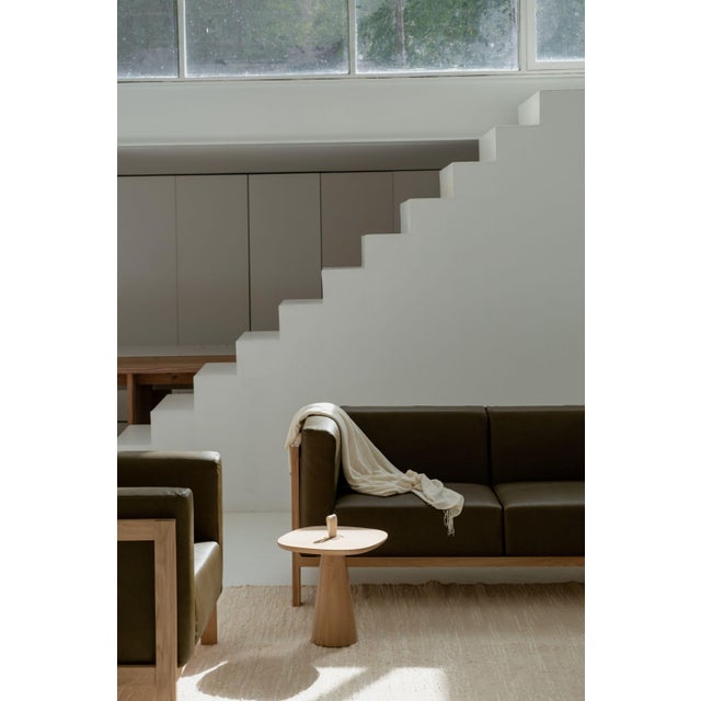 Not Yet Made - Made To Order LIFT Three-Seater Sofa in Ash and Camel Leather Seat by Julien Renault For Sale - Image 5 of 13