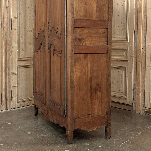 19th Century Country French Fruitwood Armoire From Normandy For Sale - Image 15 of 18