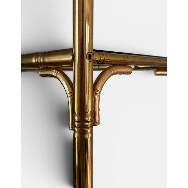 Italian Shelving Display in Faux Bamboo Brass, 1970s For Sale - Image 11 of 13