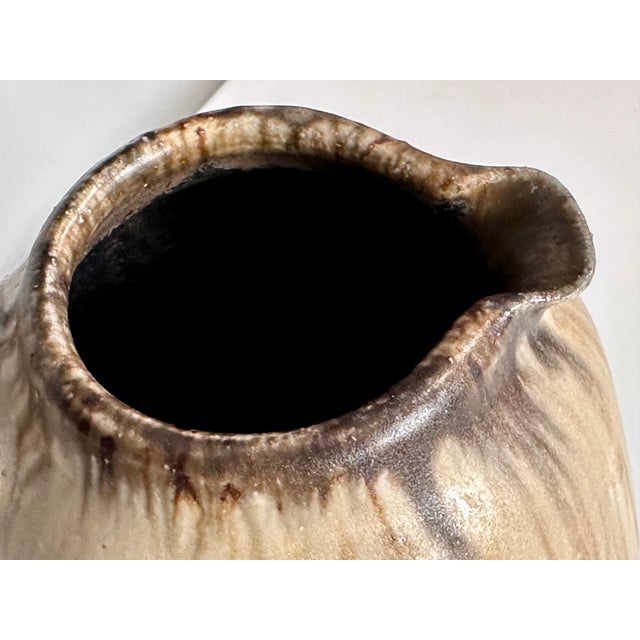 Handmade Lava Flow Glazed Studio Ceramic Jug, Germany, 1970s For Sale - Image 4 of 15