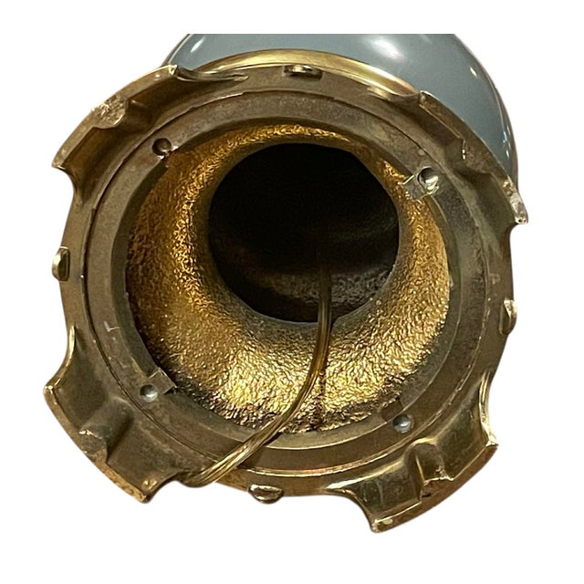 1960s Stiffel Sculptural Table Lamps, Ceramic and Brass, Mid Century Modern For Sale - Image 11 of 18