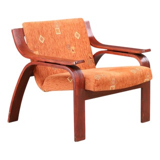 Italian Modern Bentwood Armchair in the style of Marco Zanuso, 1970s For Sale