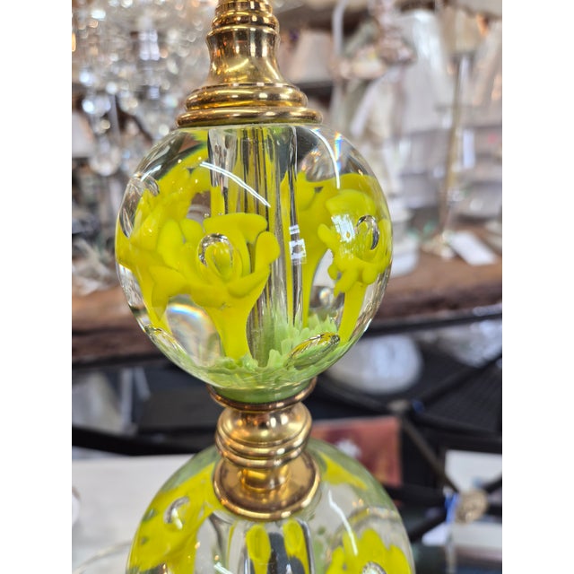 1960s St. Clair Paperweight Glass Company Lamp For Sale - Image 6 of 9
