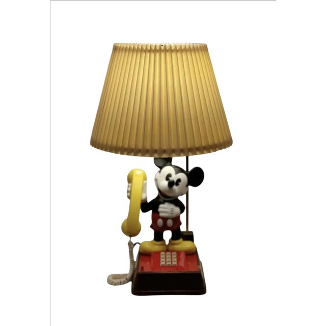 1970s Mickey Mouse Telephone Table Lamp For Sale - Image 12 of 12