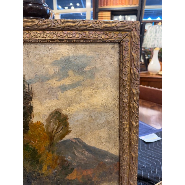 English Antique Oil Painting 'Mountain Road' For Sale - Image 3 of 8