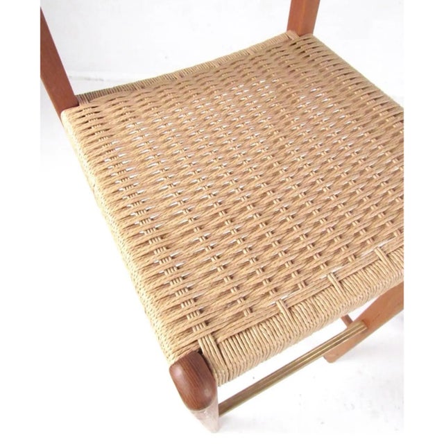 Vintage Danish Modern Counter Stool For Sale - Image 10 of 10