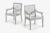 Custom Phillip Starck mirrored Louis XVI style chairs, Cliff Hotel San Francisco, silver painted wood with cut mirrored...