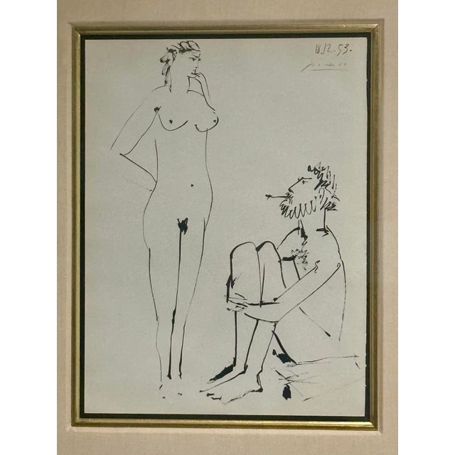 An exceptional and highly collectible lithograph by Pablo Picasso, created for his celebrated La Comédie Humaine series...