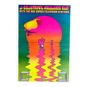 Peter Max Pop Art Poster 23 NBC 1970