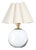 Regina Andrew Giorgio Crystal Mini Lamp, Natural Brass with Oyster Scalloped Shade For Sale