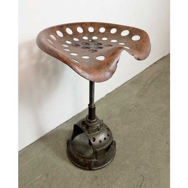 Vintage Industrial Swivel Chair, 1950s For Sale - Image 11 of 18