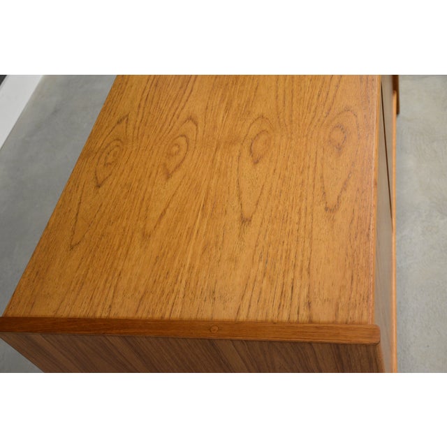 1970s Danish Modern 48” Teak Credenza Cabinet For Sale - Image 9 of 9