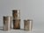 1930s Art Deco Hand-Hammered Silver-Plated Shot Glasses, 1930s, Set of 7 For Sale - Image 5 of 8
