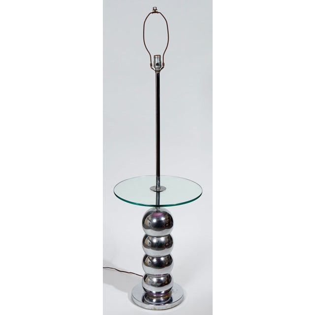George Kovacs 1960s Stacked Chrome Ball Floor Lamp in the Style of George Kovacs For Sale - Image 4 of 8