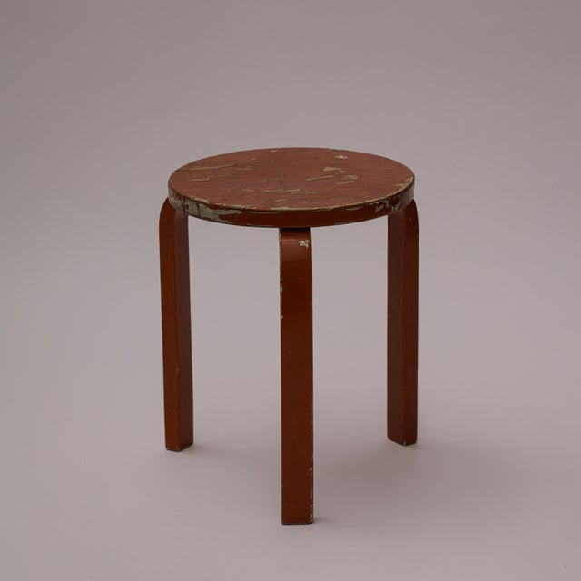 Vintage Stool by Alvar Aalto for Artek, 1930s, in Good conditions. Designed 1920 to 1949 This piece is attributed to the...