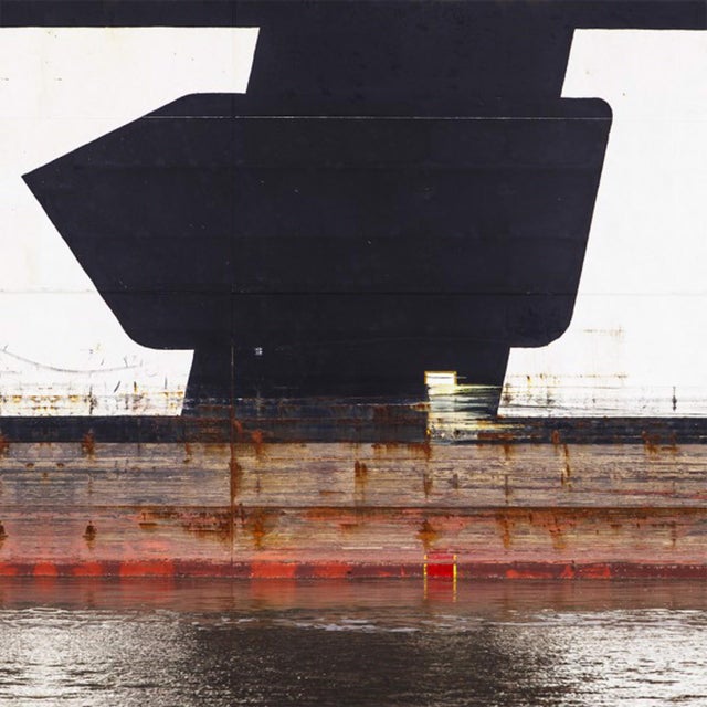 Rothko Series 2: 15-1 by Dan Kaufman | Archival Photo Print on Canvas Abstract shapes on a ship's hull For Sale
