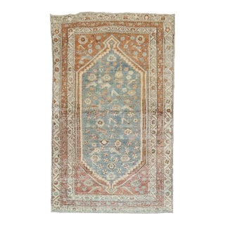 Early 20th Century Rustic Persian Malayer Rug - 3'10" x 6'5" For Sale