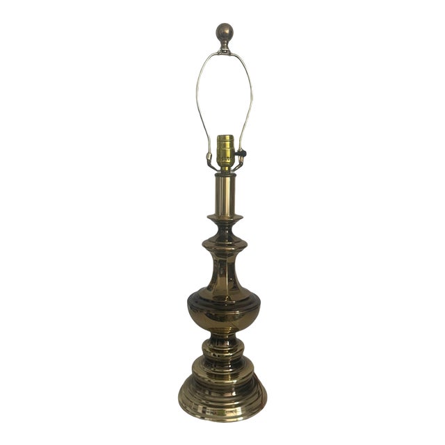 Vintage Leviton Mid-Century Modern Brass Lamp For Sale
