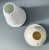 Ceramic Vintage Bisque Porcelain Votive Candle Holders, Cherub & Winter Holidays Themes, Set of 2 For Sale - Image 7 of 11