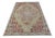 Vintage Floral Turkish Pastel Oushak Rug-4'7x7'3" For Sale
