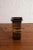 Royal Haeger geometric form vase from the "Earth Wrap" series. Brown base coat with abstract textured yellow and orange...