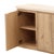 Cream Cream Marble Top Oak Credenza For Sale - Image 8 of 9