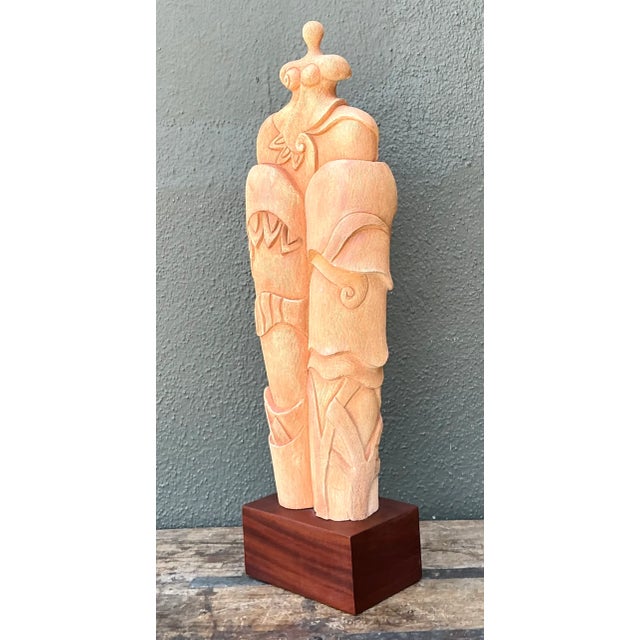 Vintage Ceramic Abstract Figurative Sculpture For Sale - Image 4 of 12