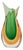 Vintage Green and Orange Sommerso Murano Glass Vase from Flavio Poli, Italy, 1950s For Sale