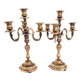 Vintage Candleholders from Christofle, 1940s, Set of 2 For Sale