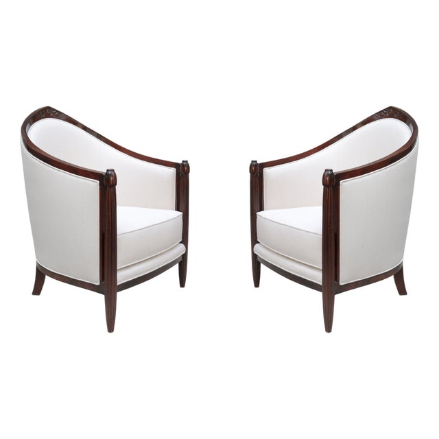 Fine Pair of Art Deco Bergères , France 1930's For Sale