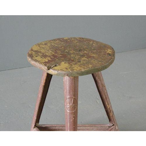 Industrial Factory Stool by Rowac, 1930s For Sale - Image 11 of 12