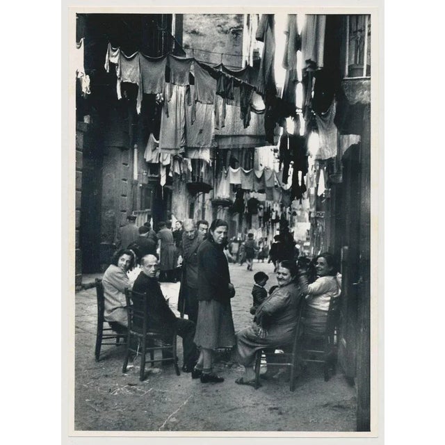 1950s Erich Andres, Naples: People Sitting on the Streets, Italy, 1950s, Black & White Photograph For Sale - Image 5 of 5
