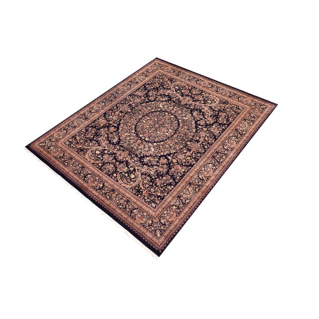 Designed with mesmerizing intricacy and gorgeous color palette, this hand-knotted masterpiece demonstrates the beauty and...