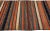 1960s 1960s Vintage Turkish Kilim Multicolor Handmade Stripes Wool Runner For Sale - Image 5 of 8