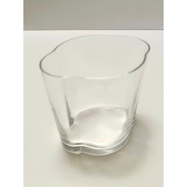 1990s Transparent Murano Glass Vase by Carlo Moretti, Italy, 1990s For Sale - Image 5 of 10