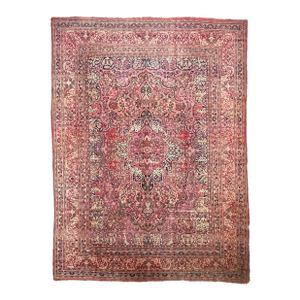 Antique Khorassan Carpet A Madonna-esk QUEEN Rich Rug 10.8 x 14.3