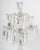 Pair of 20th century crystal candelabras with 4 arms of lights. H: 55,5cm, D: 25cm