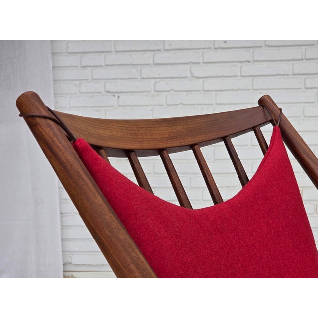 Vintage Danish Rocking Chair by Frank Reenskaug for Bramin, 1960s For Sale - Image 18 of 18