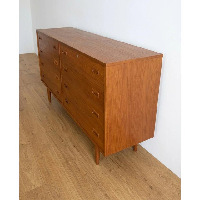 Vintage Danish Teak Sideboard with Drawers, 1950s For Sale - Image 4 of 6